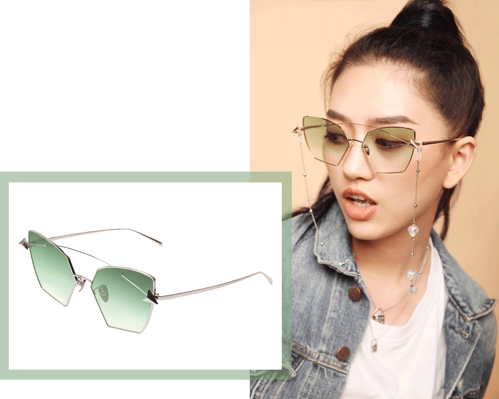 适合圆脸短脸戴的太阳眼镜,圆脸大脸适合的眼镜测评