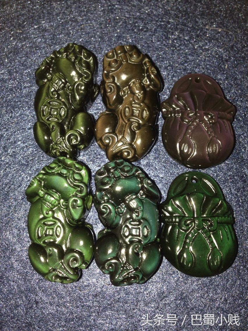 黑曜石牌真假鉴别,带彩虹眼的黑曜石有假货吗