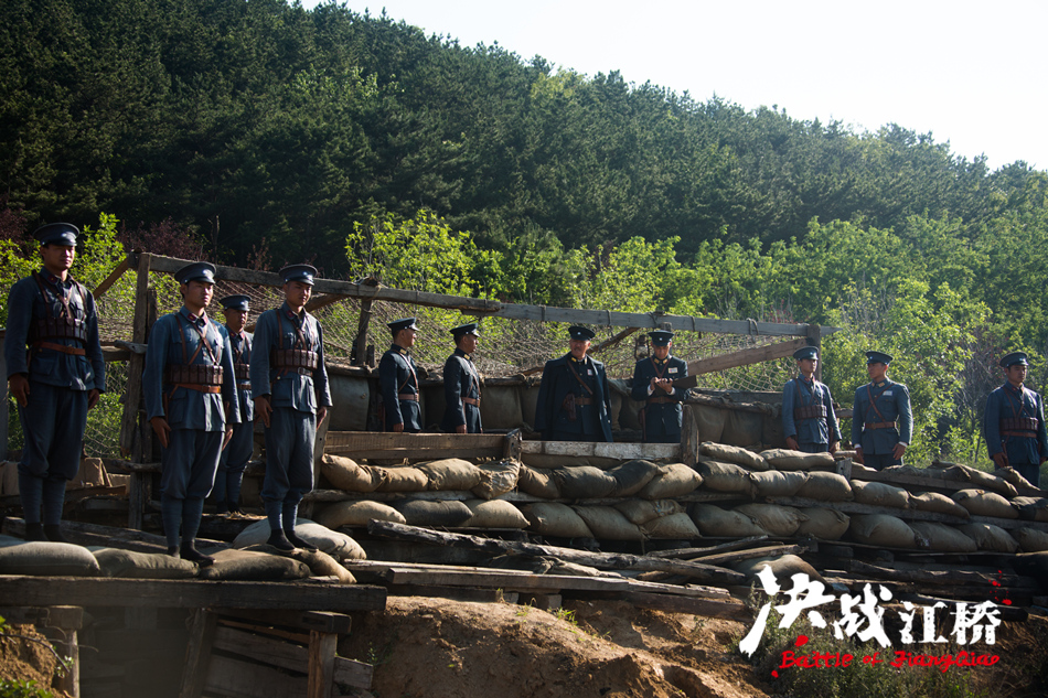 决战江桥的抗日场面,决战江桥抗日