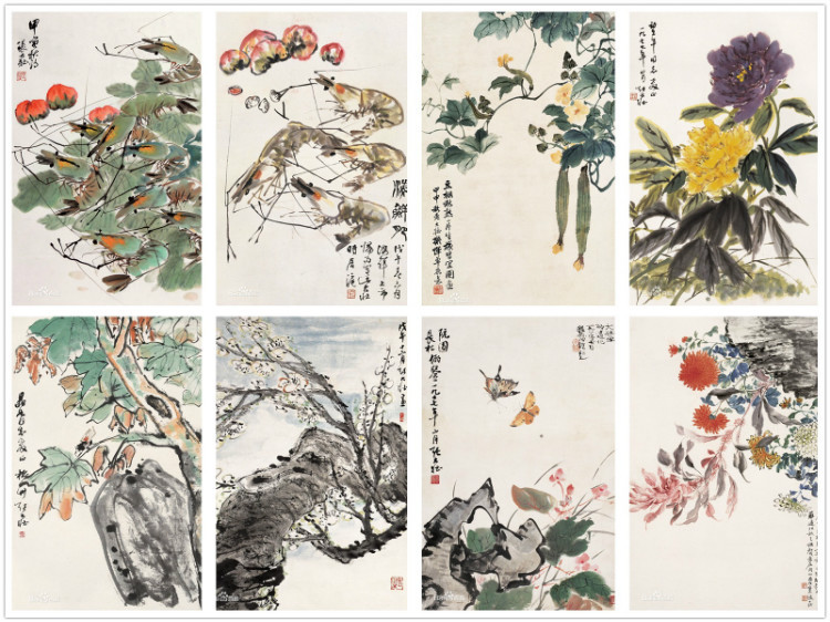 海派花鸟画谁的比较好,海派名家张雄花鸟画