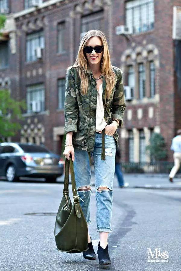 穿搭迷彩元素,迷彩服日常穿搭
