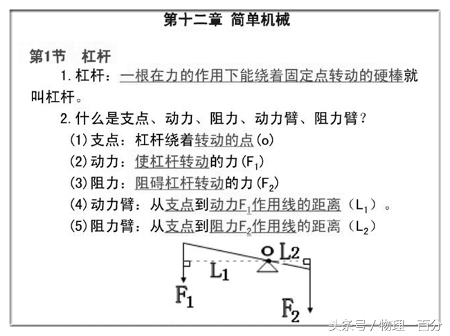 中考物理力学典型知识考点,中考物理力学知识点