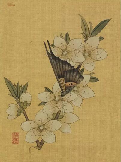 陈洪绶笔下的花鸟草虫,陈洪绶草虫画