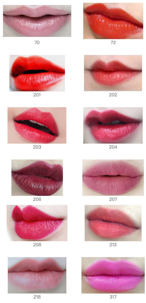 ysl圣罗兰口红热门色号小样,yslrougepurcouture口红