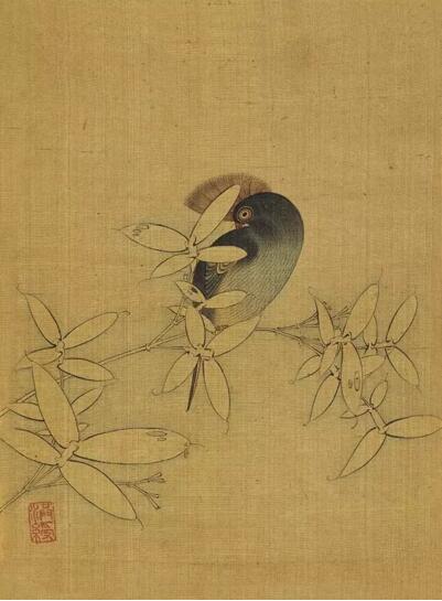 陈洪绶笔下的花鸟草虫,陈洪绶草虫画