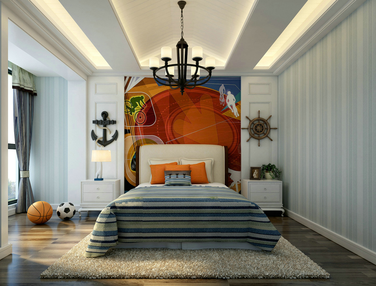 4-5岁儿童房装修风格,7-12岁儿童房装修风格简单