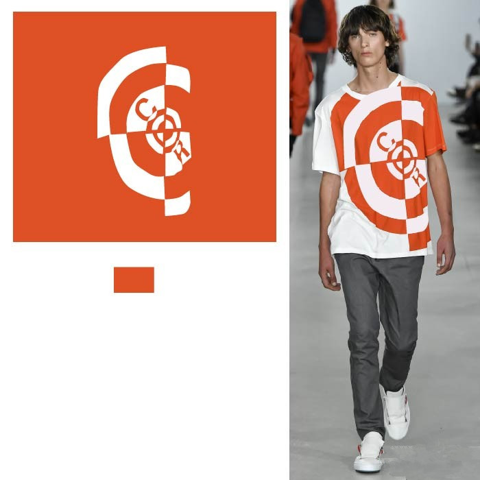 秀场系列服装配色效果图,彩色印花时尚秀图片高清