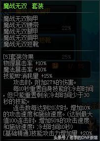 DNF曾经的神装魔战套，现在还有什么用？
