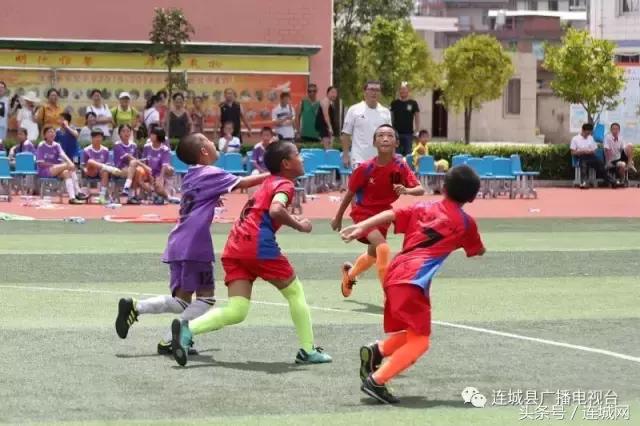 连城实小举办暑期校园足球交流会与厦门思明区小选手切磋球技