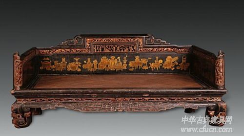 明式家具罗汉床款式,五屏风罗汉床和七屏风罗汉床