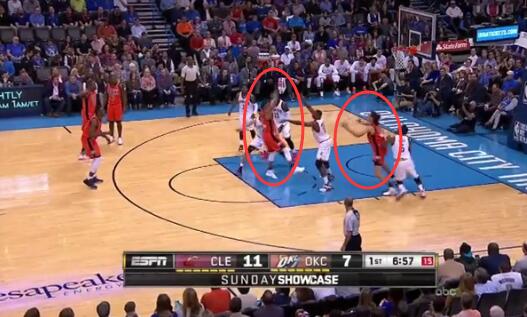 有球无球对抗技巧,2016年2月28号雷霆对战勇士