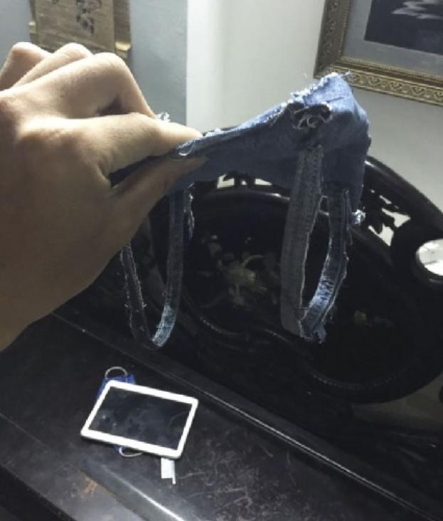 用旧帆布包自制狗狗背包,狗主人背包