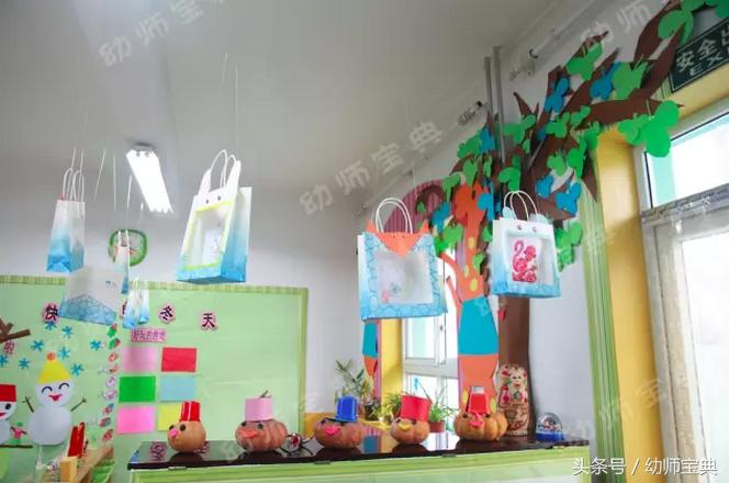 幼儿园环创环保袋,幼儿园环保纸袋子环创