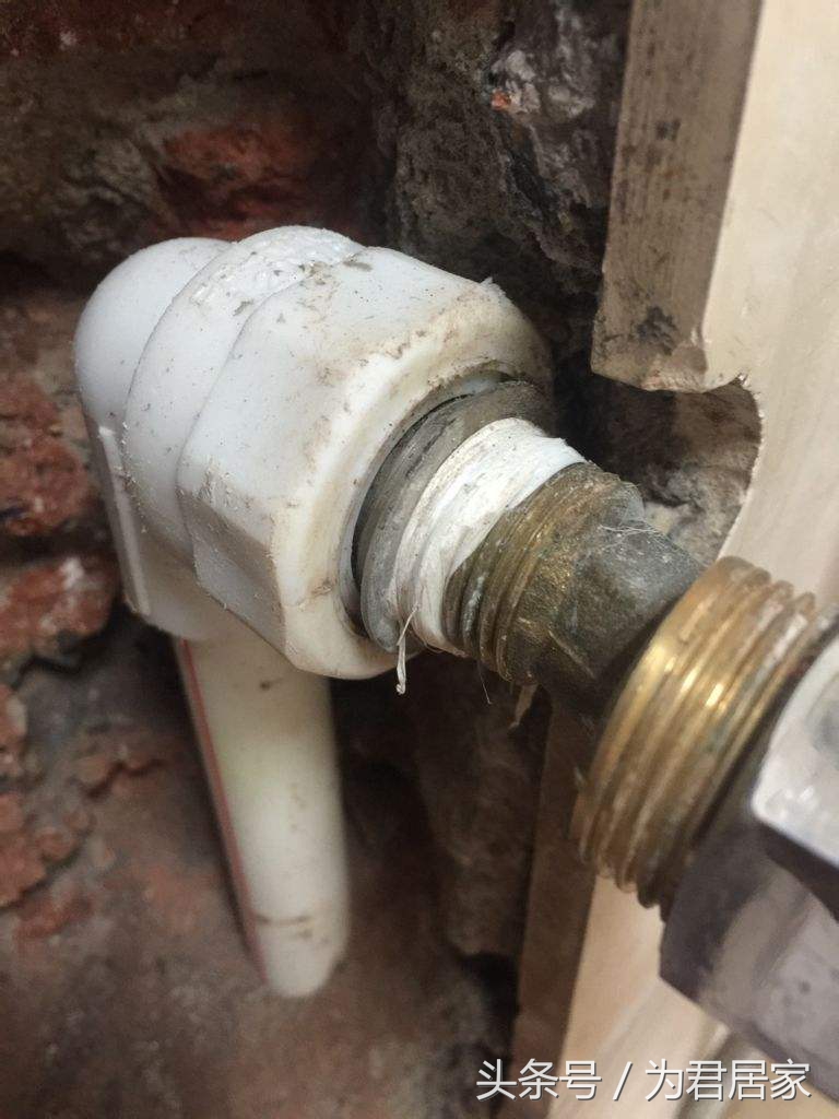 花洒预留内丝弯头左右歪怎么补救,花洒弯头内丝断头处理