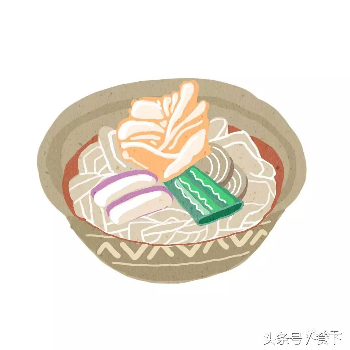 我的朋友Yang-Chen手绘了一组乌冬面