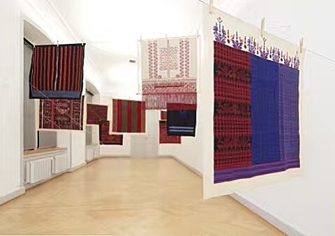 女艺术家先使用内脏视频的性能，探索身体內部的器官与肠道子宮