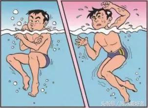 游泳抽筋自救小窍门,游泳抽筋自救方式动画图