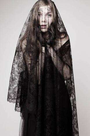 抖音最火黑婚纱新娘图片,黑婚纱也可以很美