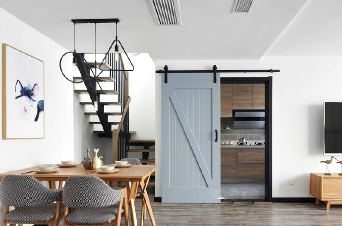 92平米北欧公寓装修效果图,宜家风格小户型样板房