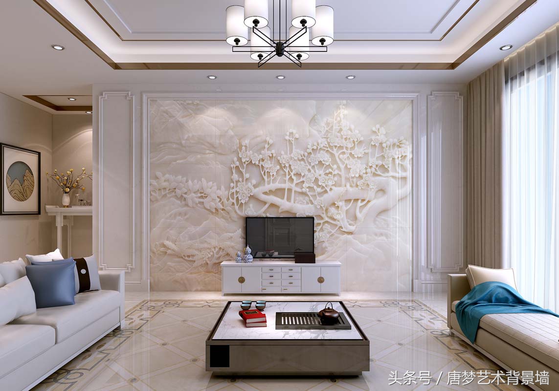 现代艺术感背景墙,现代轻奢艺术背景墙