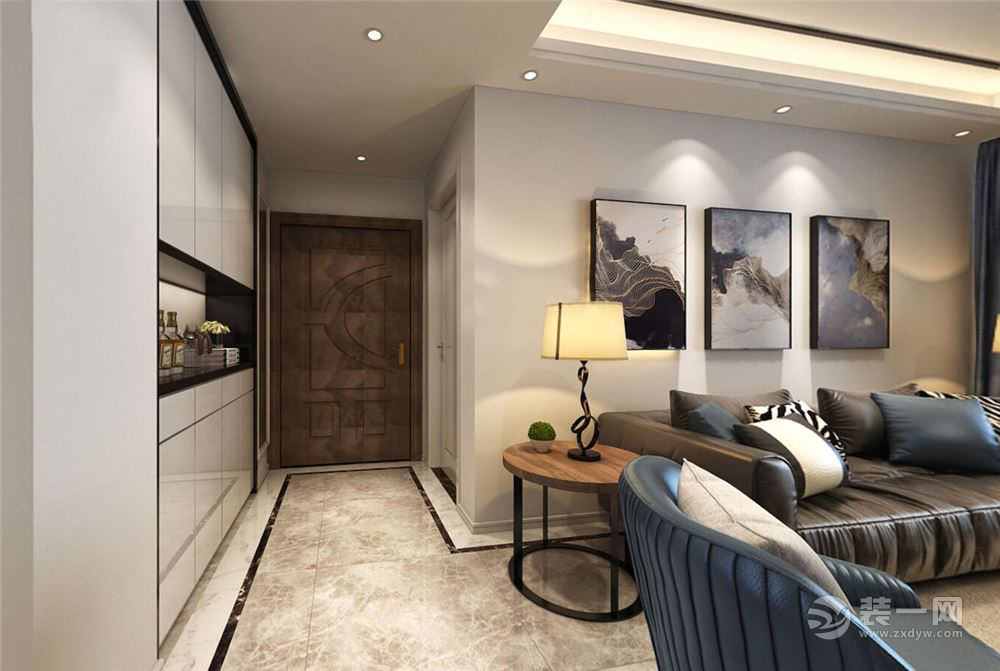 整个走廊来收纳，襄阳绿地广场三期效果图，170平现代四居半包9万