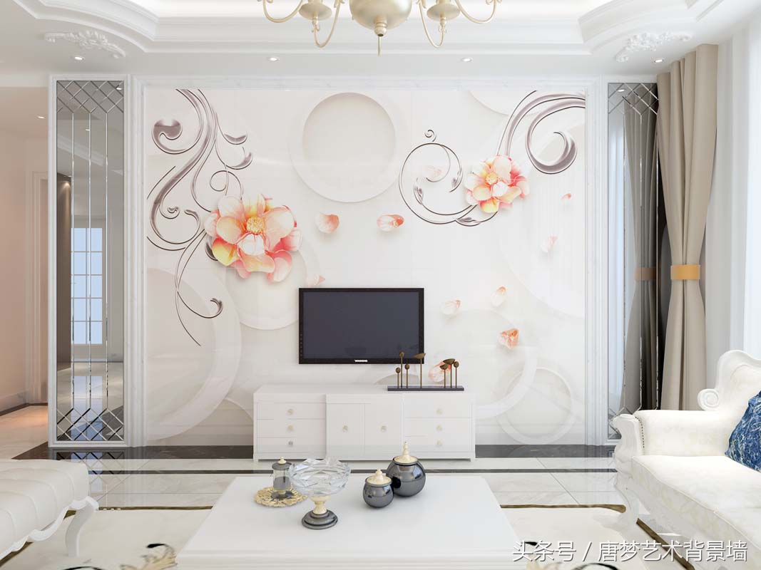 现代艺术感背景墙,现代轻奢艺术背景墙