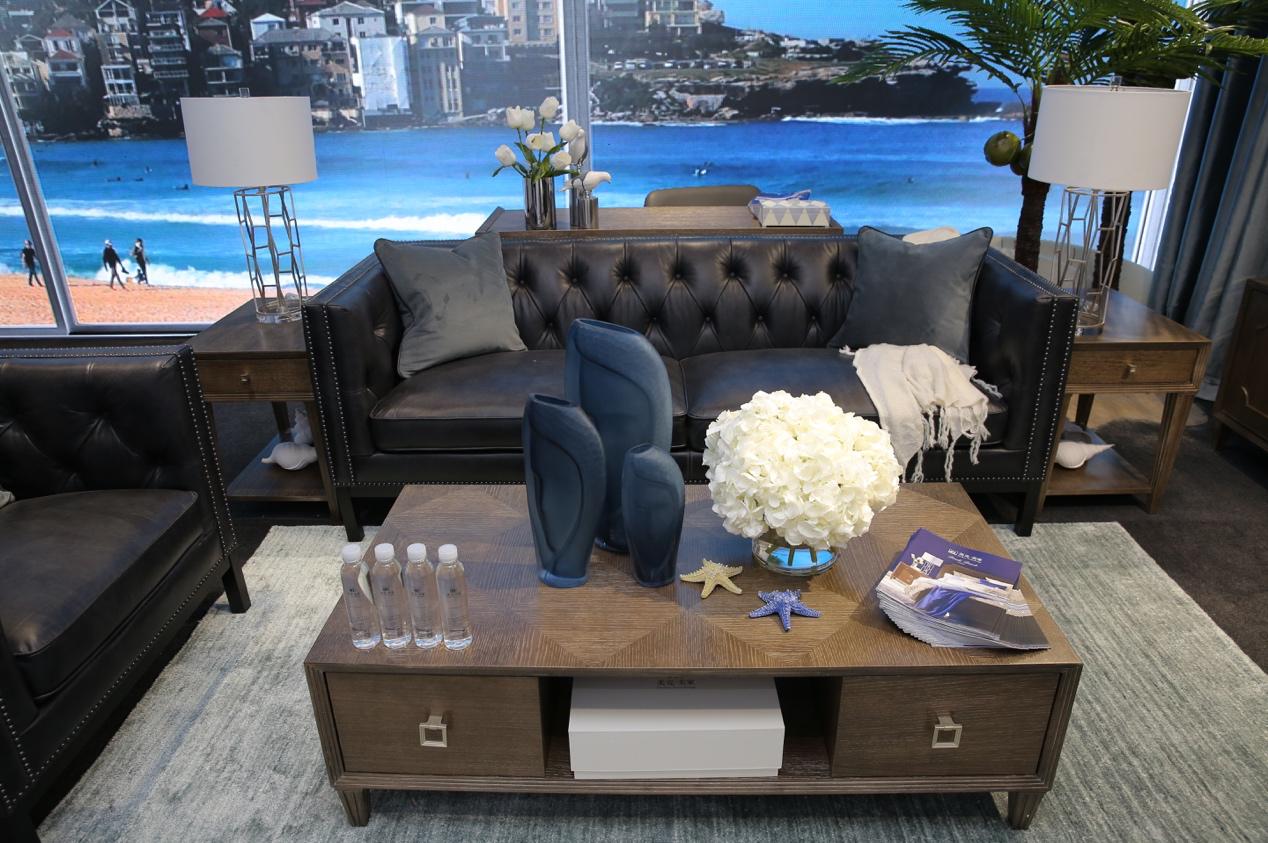 美克美家邦迪海滩餐边柜,美克美家邦迪海滩装修效果图