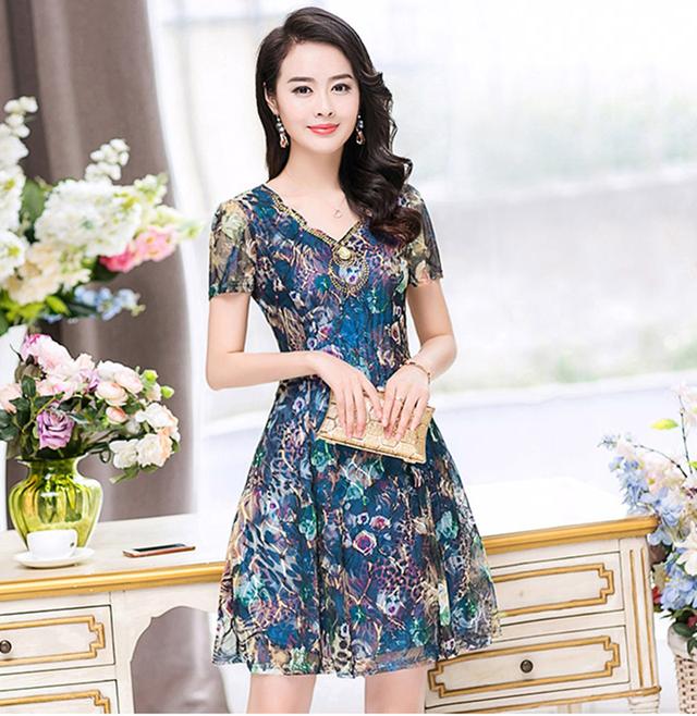 桑蚕丝连衣裙宽松大码减龄裙,桑蚕丝带袖连衣裙气质高级感