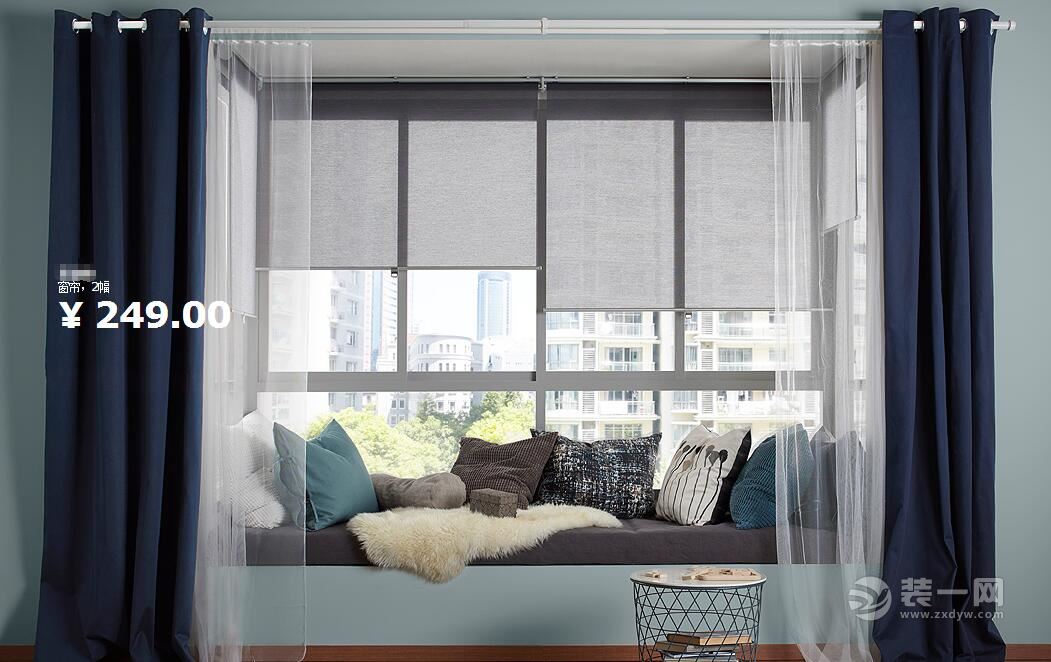 宜家隔断帘装修效果图,宜家风格装修效果图