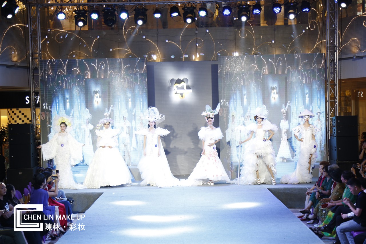 中国东盟国际彩妆大赛陈林彩妆贺加贝杯十佳化妆服饰比赛完美收官