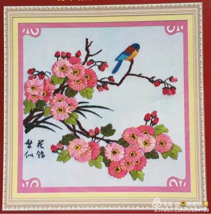 丝带绣挂画客厅最新教学,丝带绣欧式挂画教程