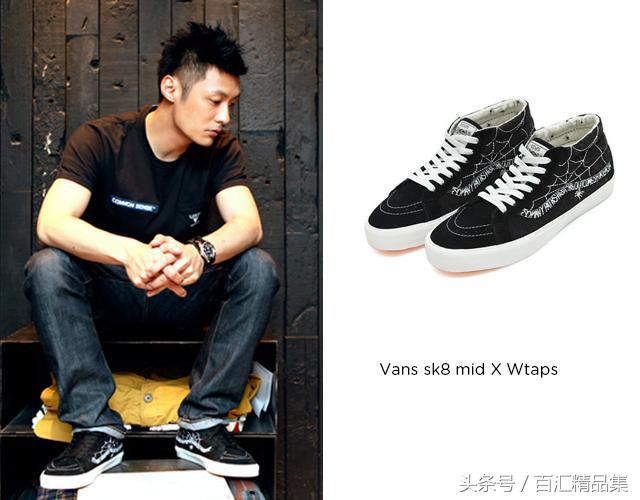 鹿晗同款vans卡其色拼接,鹿晗vans棋盘格