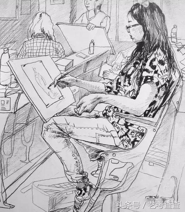 艺术高考素描速写色彩标准,中央美术学院素描静物高分卷