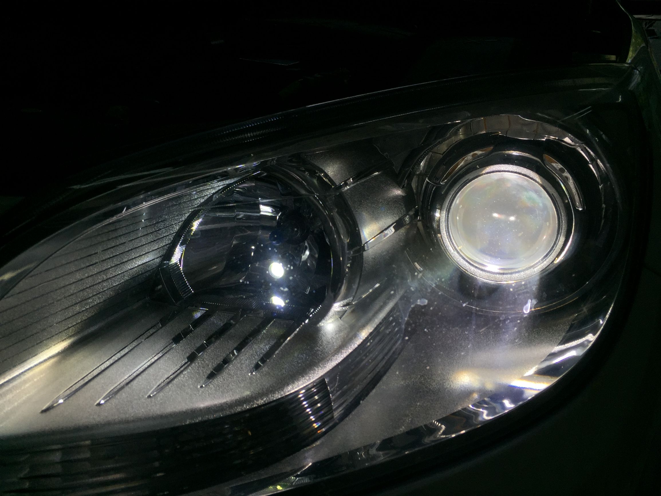 新款别克英朗改装双光透镜,别克全新英朗车灯更换