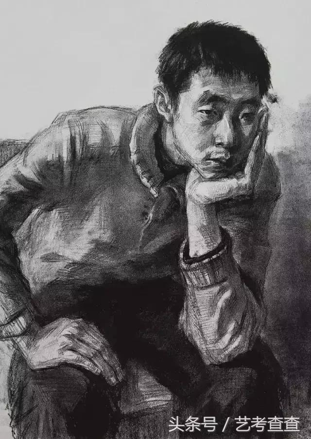 艺术高考素描速写色彩标准,中央美术学院素描静物高分卷