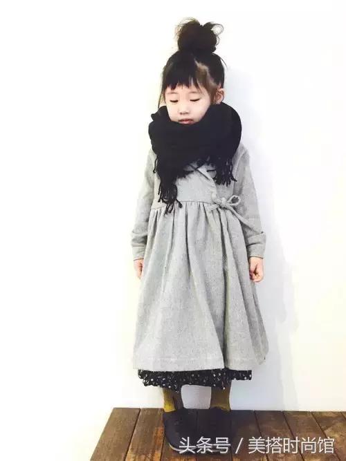 150小个子童装穿搭中性风,日系穿搭女童图