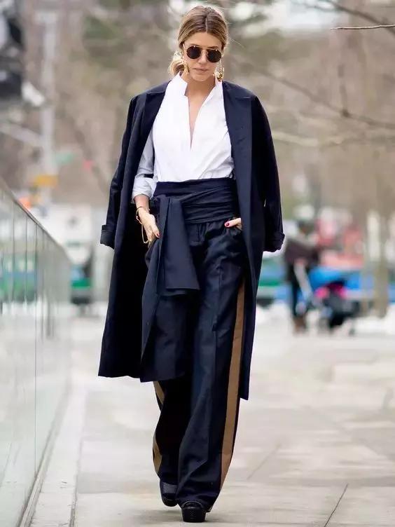 阔腿裤女款九分秋冬,九分灰色西装秋冬阔腿裤