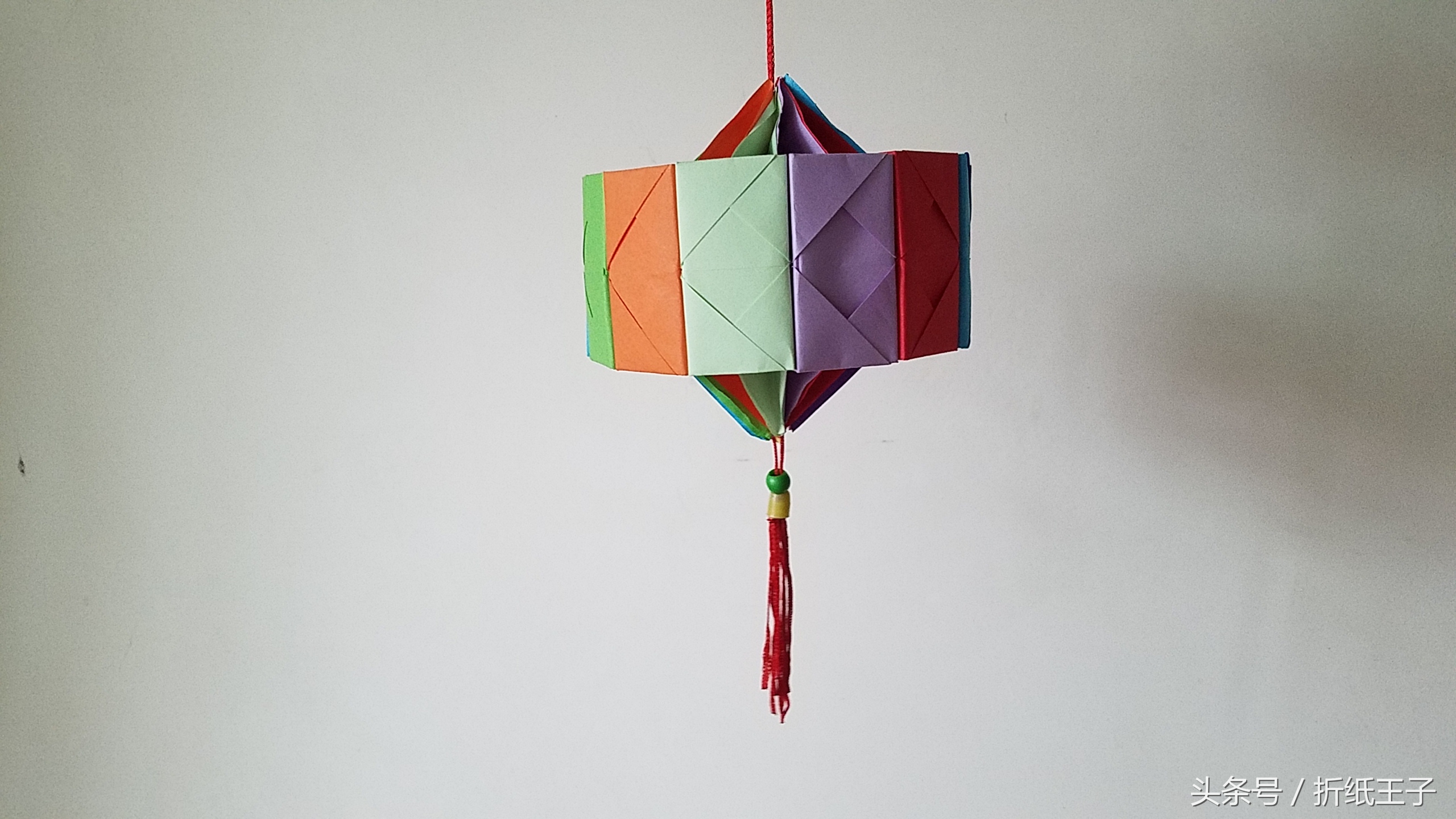 怎么折纸灯笼教程,手工折纸花朵灯笼