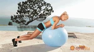 瑜伽球减肥瘦身孕妇专用,瑜伽球瘦身高级教程动图
