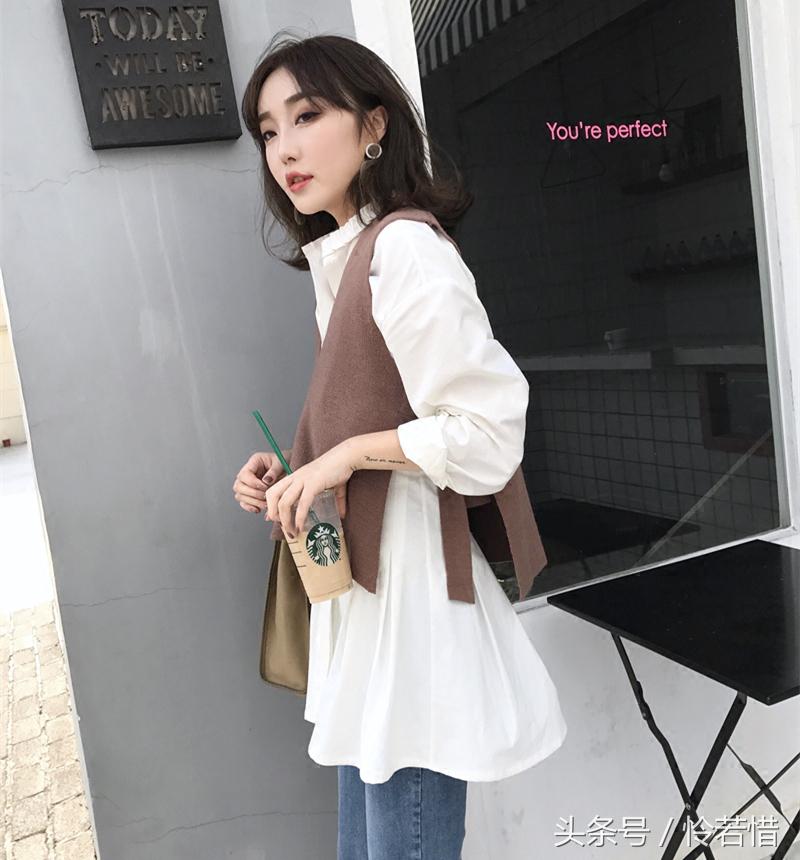 衬衫内搭保暖马甲,衬衣马甲两件套下面怎么搭配裤子