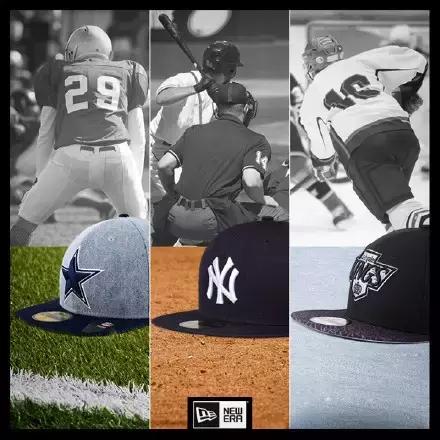 newera蓝色棒球帽,明星newera帽子同款棒球帽