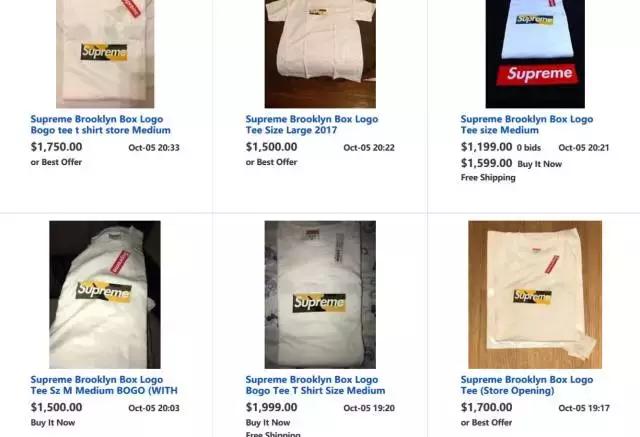 一件t恤才400,supreme经典款t恤