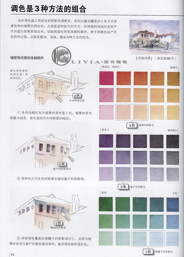 用水彩画达到极致的调色方法的书,水彩画12色颜料调色表大全