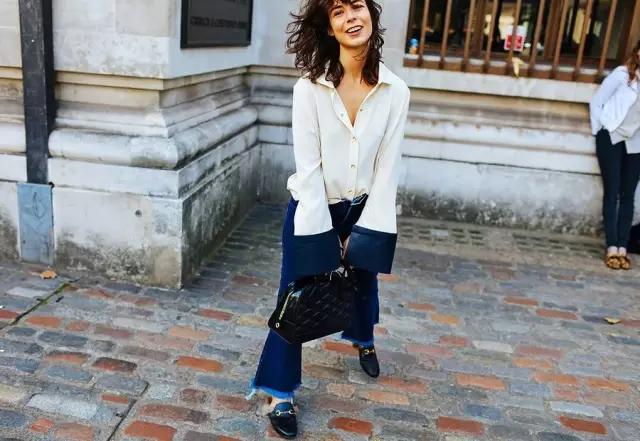 最时尚刺绣哈伦牛仔裤,轻奢刺绣阔腿牛仔裤