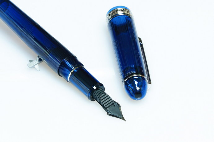 只为那抹蓝白金3776河口湖纪念版钢笔评测