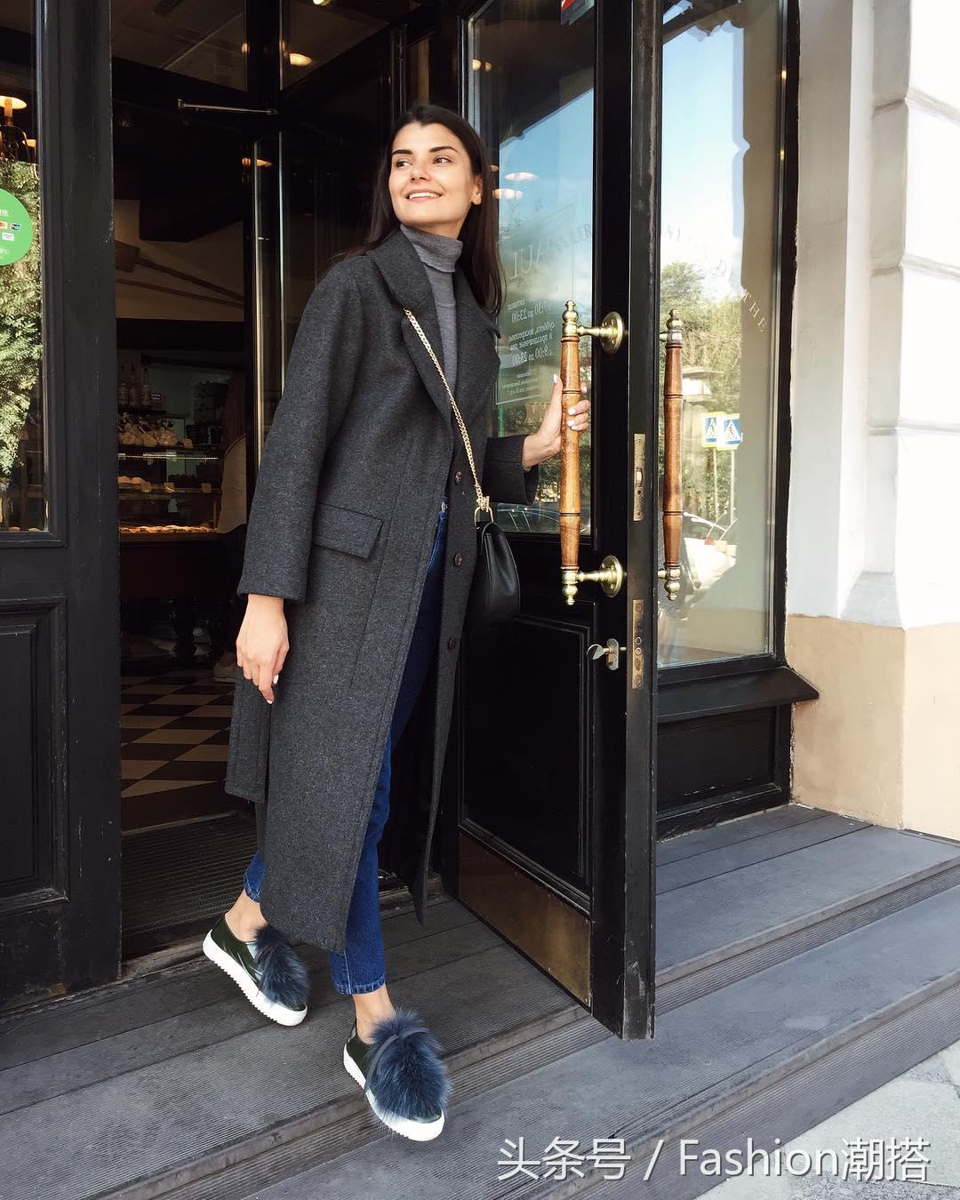 毛呢大衣过冬里面穿什么,保暖又好看的呢大衣搭配