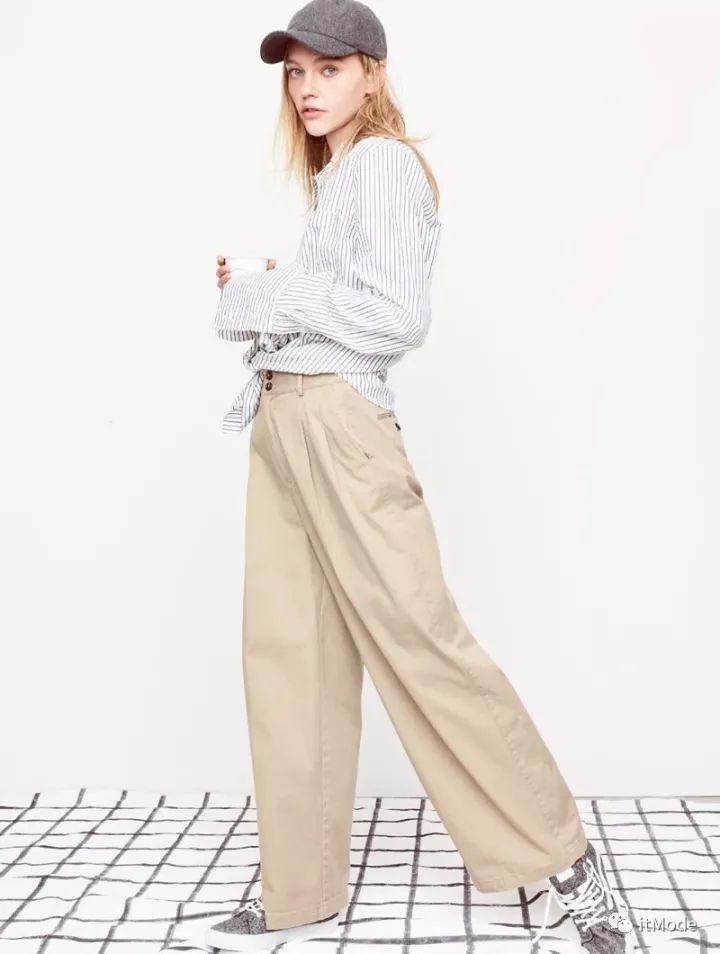 阔腿裤平底鞋,平底鞋阔腿裤搭配图片