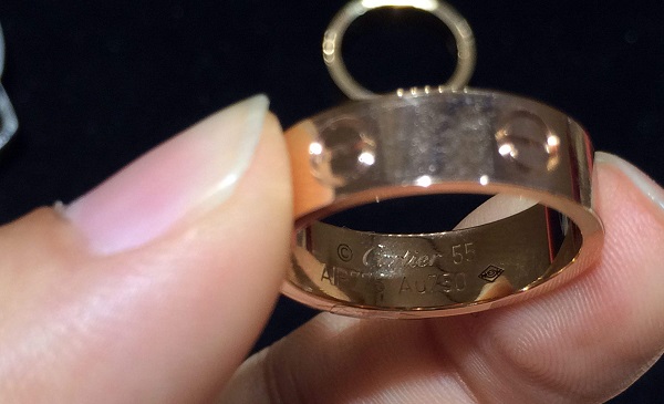 cartier卡地亚戒指怎样辨别真假,卡地亚52833戒指真假鉴定