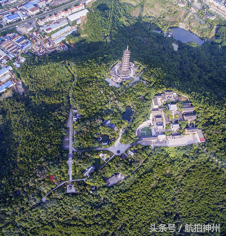 航拍张家港香山,张家港香山全景今日航拍视频