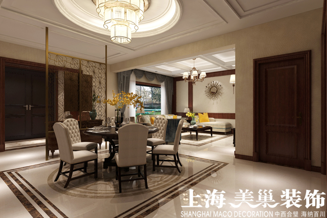 美巢装饰法式效果图,美巢装饰实景图美式风格